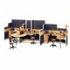 Partisi Kantor Uno Exclusive 3 Staff Configuration
