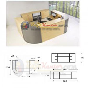 Meja Kantor Modera MRBC-1130