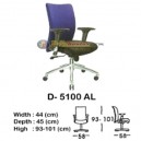 Kursi Kantor (Staff & Sekretaris) Indachi D-5100 AL