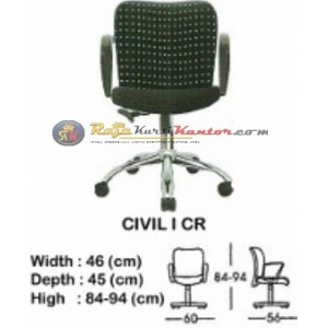Kursi Kantor(Staff & Sekretaris) Indachi Civil I CR