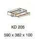 Meja Kantor Vip Mv Series KD 205 (Keyboard Drawer)