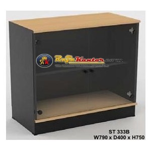 High Point One - Lemari Arsip Kaca Full + Kaki type ST-333 B