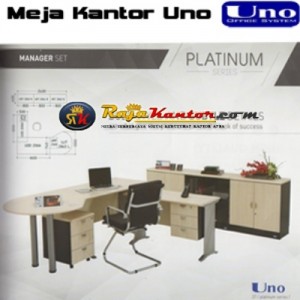 Uno Platinum Series - Meja Kantor Manager Set