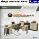 Uno Platinum Series - Meja Kantor Manager Set