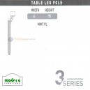 Modera 3 Workstation Series - Table Leg Pole