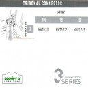 Modera 3 Workstation Series - Triagonal Connector