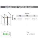 Modera 5 Workstation Series - Back & Center Partition Glass