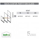 Modera 5 Workstation Series - Back & Center Partition Glass