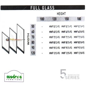 Modera 5 Workstation Series - Full Glass