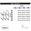 Modera 5 Workstation Series - Half Glass