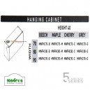 Modera 5 Workstation Series - Hanging Cabinet