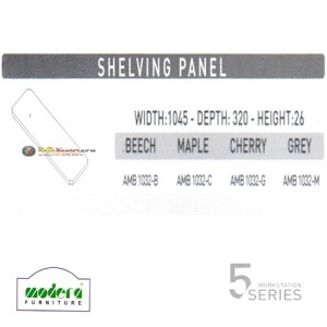 Modera 5 Workstation Series - Shelving Panel