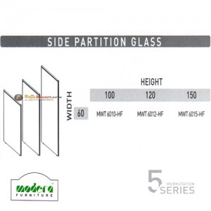 Modera 5 Workstation Series - Side Partition Glass