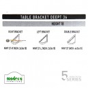 Modera 5 Workstation Series - Table Bracket Deept 36