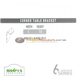 Modera 6 Workstation Corner Table Bracket