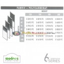 Modera 6 Workstation Series Fabric + Polycarbonat
