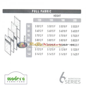 Modera 6 Workstation Series Full Fabric