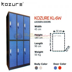 Locker 6W Pintu Kozure KL - 6W