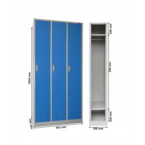 Locker 3 Pintu Kozure KL - 3W