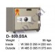 Brankas Indachi D-800 SSA