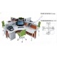 Partisi Kantor Indachi Configuration 4 XR