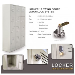 Locker Besi Alba Tanpa Kaki LC 12