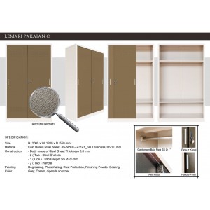 Lemari Pakaian Alba C