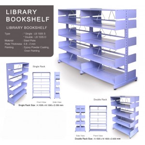 Rak Buku Besi Alba LB 1505 D