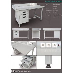 Meja Kantor Elektrik Besi Alba