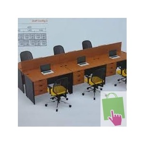 Eco Office Meja Staff 6 Orang C