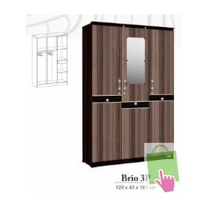 Lemari Pakaian Osiki Brio 3P