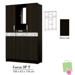 Lemari Pakaian Osiki Corsa 3P T