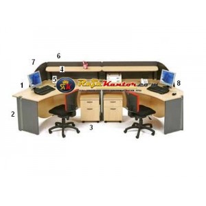 High Point Nine - Meja Resepsionis Oxford Workstation-1