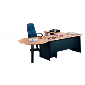 Meja Kantor Uno Classic Series Warna Beech