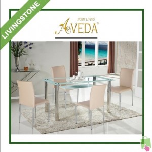 MEJA MAKAN AVEDA AXEL LIVING STONE WHITE