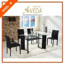 MEJA MAKAN AVEDA AXEL R BLACK