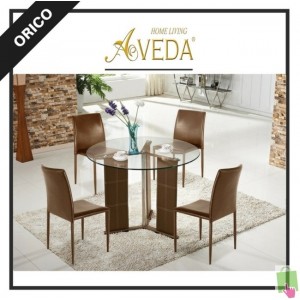 MEJA MAKAN AVEDA ORICO BROWN