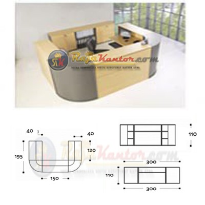 Meja Kantor Modera MRBC-1130