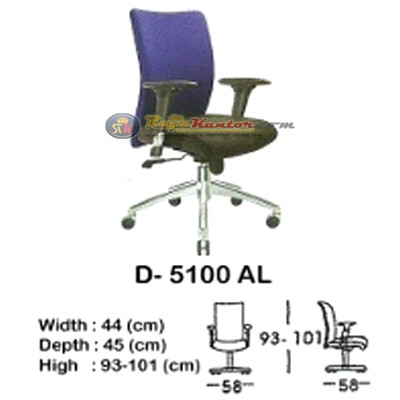 Kursi Kantor (Staff & Sekretaris) Indachi D-5100 AL