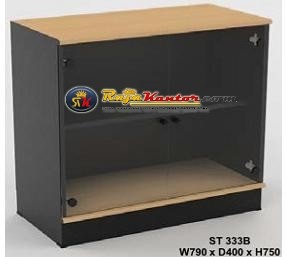 High Point One - Lemari Arsip Kaca Full + Kaki type ST-333 B