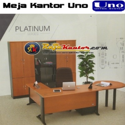 Uno Platinum Series -  Meja Kantor Warna Cherry 1