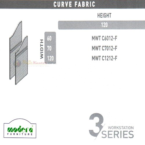 Modera 3 Workstation Series - Curve Fabric