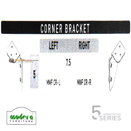 Modera 5 Workstation Series - Corner Bracket