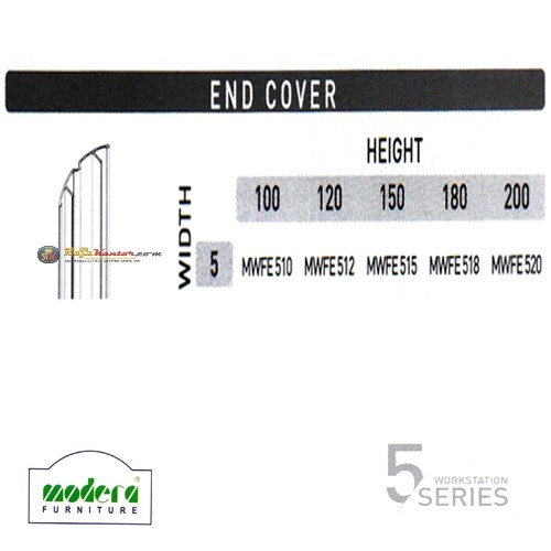 Modera 5 Workstation Series - End Cover
