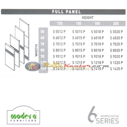 Modera 6 Workstation Series Full Panel