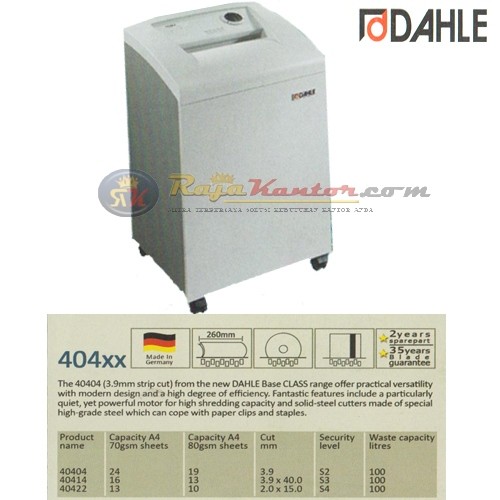 Mesin Penghancur Kertas Dahle 404 XX