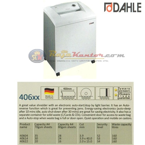 Mesin Penghancur Kertas Dahle 406 XX
