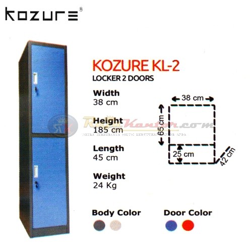 Locker 2 Pintu Kozure KL - 2