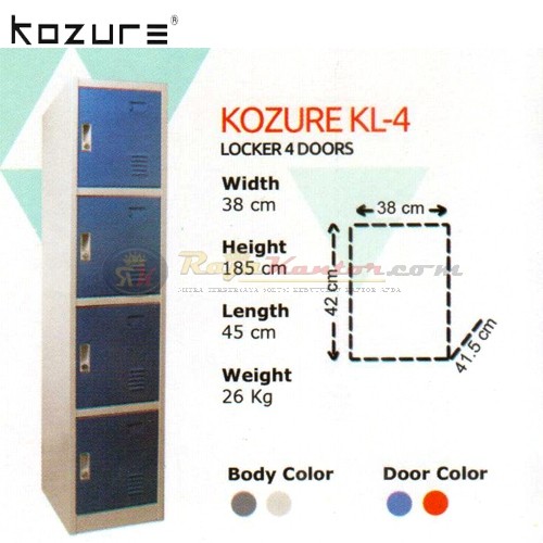 Locker 4 Pintu Kozure KL - 4