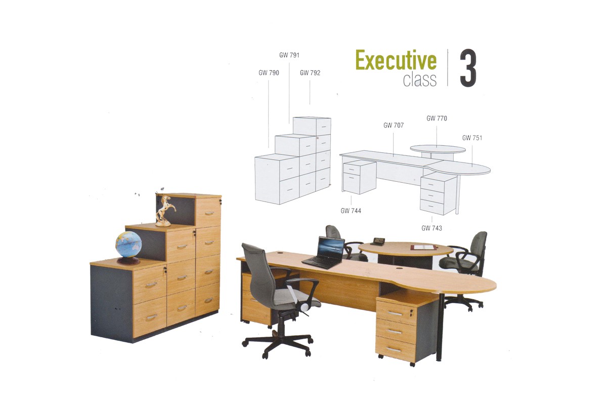 Meja Kantor Global Executive 3 Class